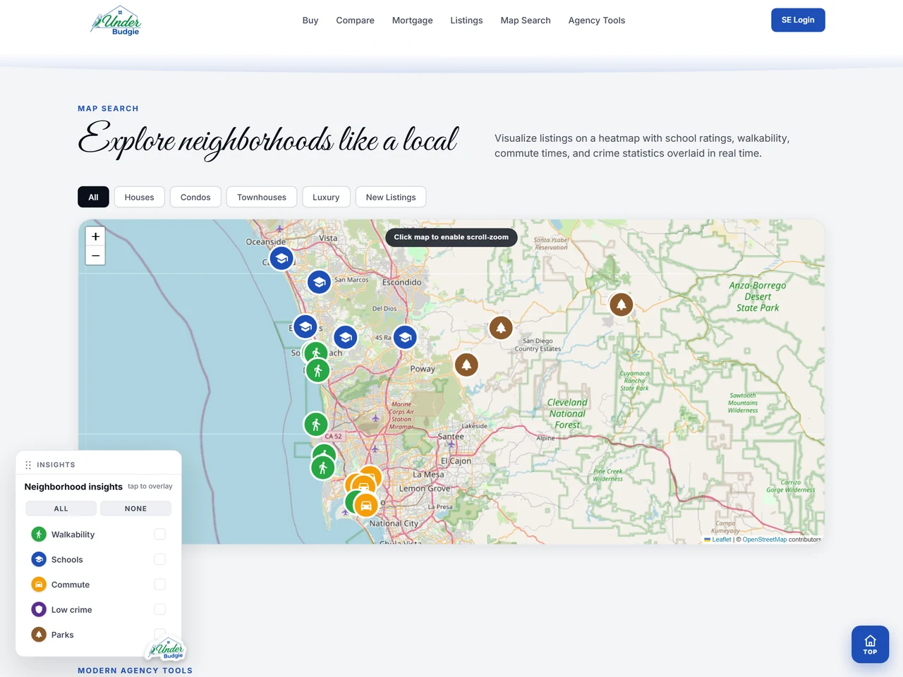 Under Budgie interactive map